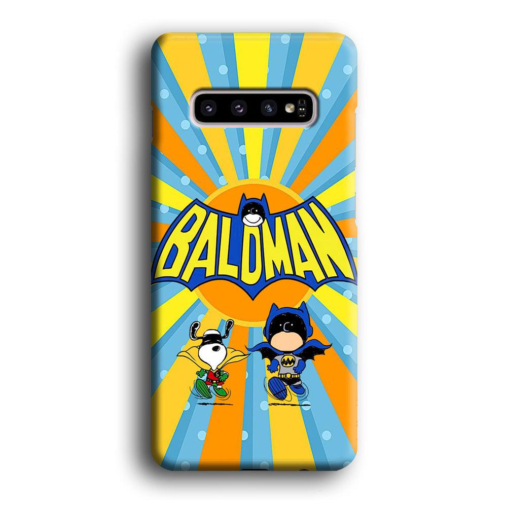 Snoopy The Wandering of Batman Samsung Galaxy S10 Plus Case-Oxvistore