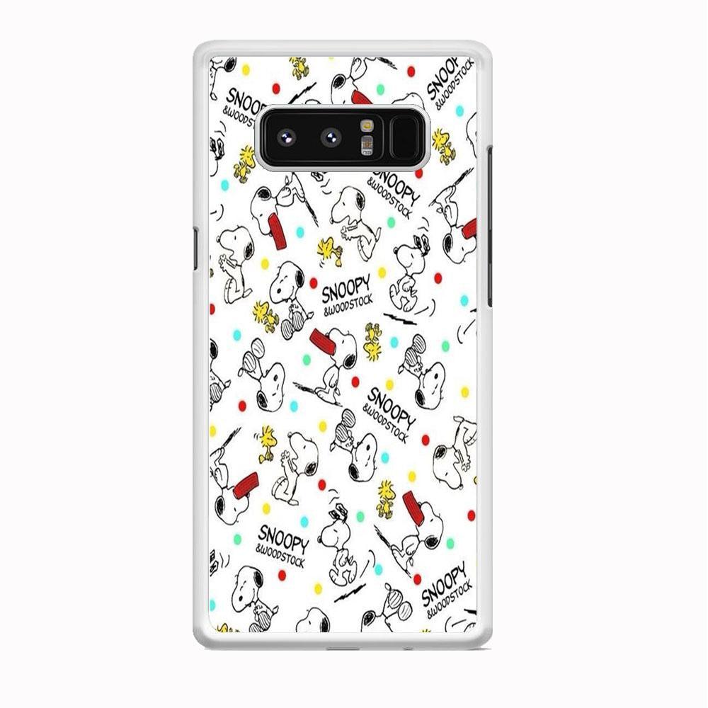 Snoopy and Woodstock Samsung Galaxy Note 8 Case-Oxvistore