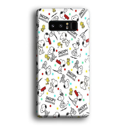 Snoopy and Woodstock Samsung Galaxy Note 8 Case-Oxvistore