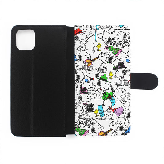 Snoopy and All His Activities Flip Wallet Phone Case