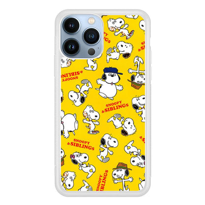 Snoopy and Siblings Step and Dance iPhone 15 Pro Case-Oxvistore