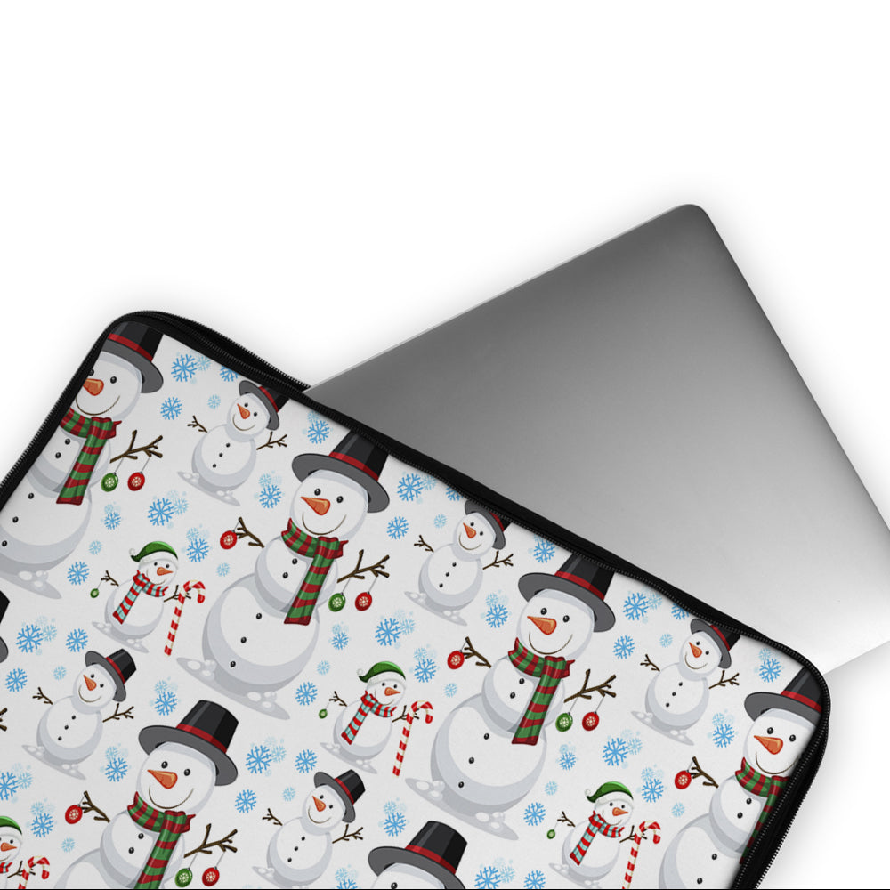 Snowman Christmas Winter Laptop Sleeve Protective Cover