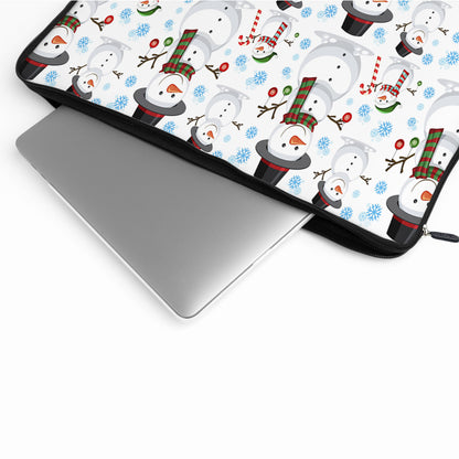 Snowman Christmas Winter Laptop Sleeve Protective Cover