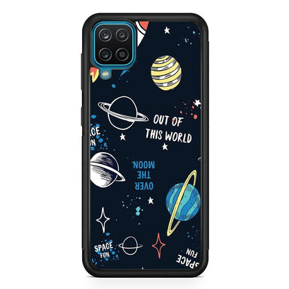 Space Out of This World Samsung Galaxy A12 Case-Oxvistore