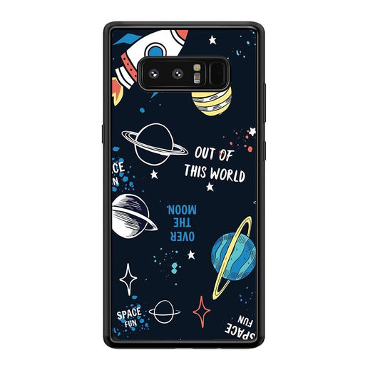 Space Out of This World Samsung Galaxy Note 8 Case-Oxvistore