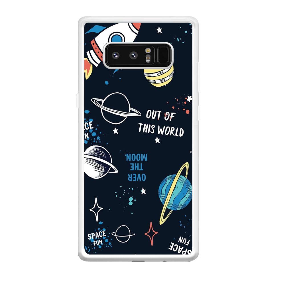 Space Out of This World Samsung Galaxy Note 8 Case-Oxvistore