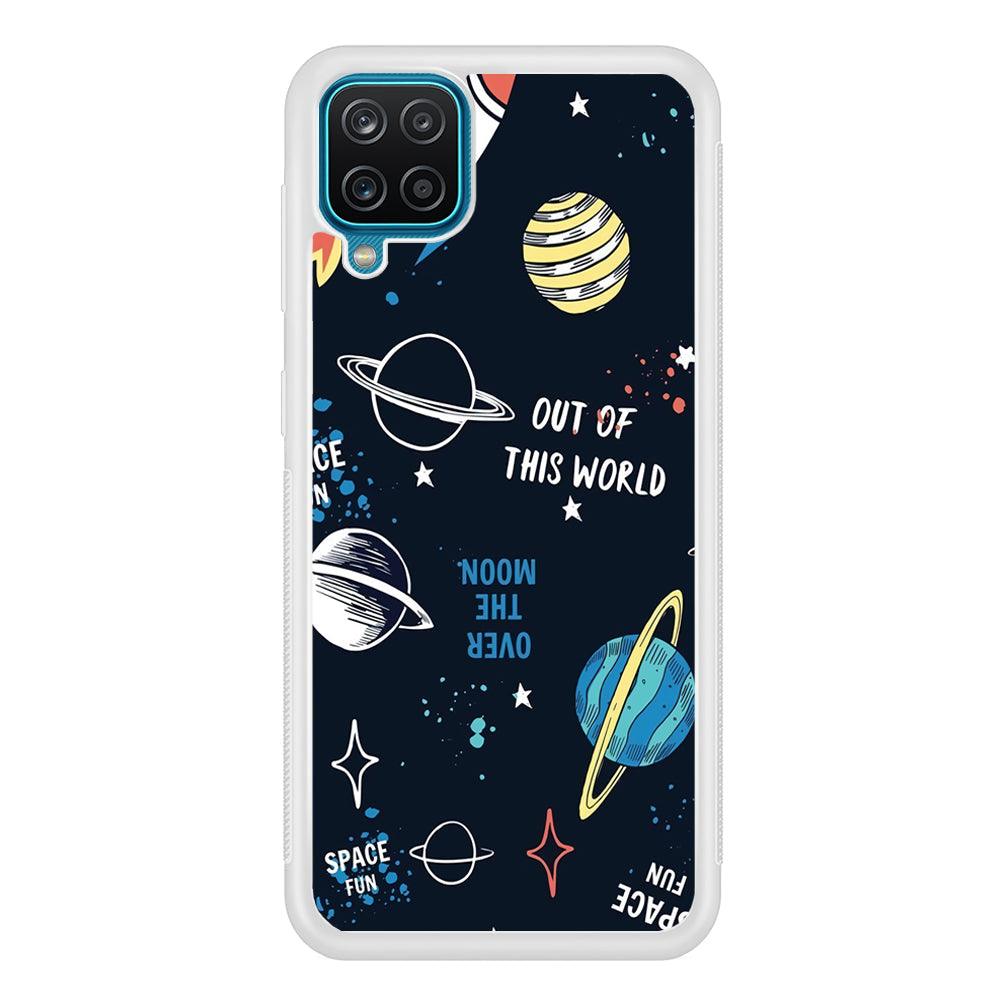 Space Out of This World Samsung Galaxy A12 Case-Oxvistore