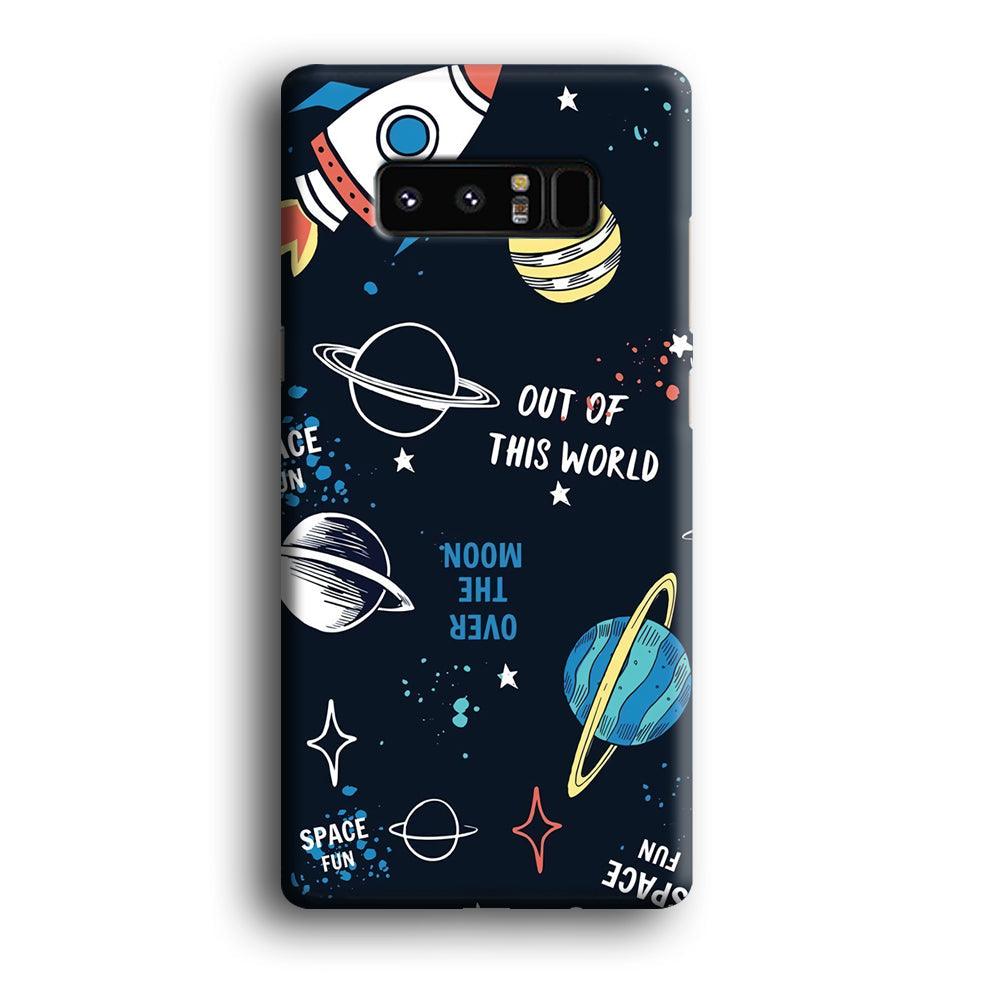 Space Out of This World Samsung Galaxy Note 8 Case-Oxvistore