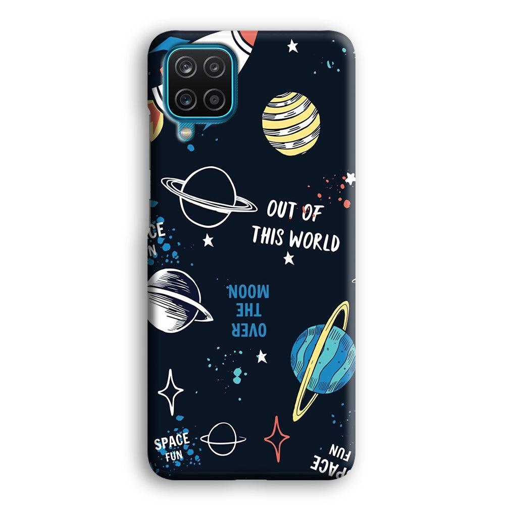 Space Out of This World Samsung Galaxy A12 Case-Oxvistore