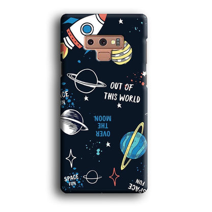 Space Out of This World Samsung Galaxy Note 9 Case-Oxvistore