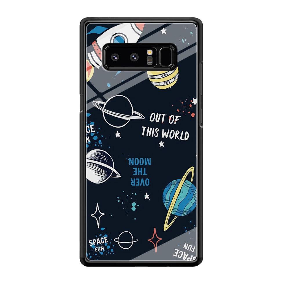 Space Out of This World Samsung Galaxy Note 8 Case-Oxvistore