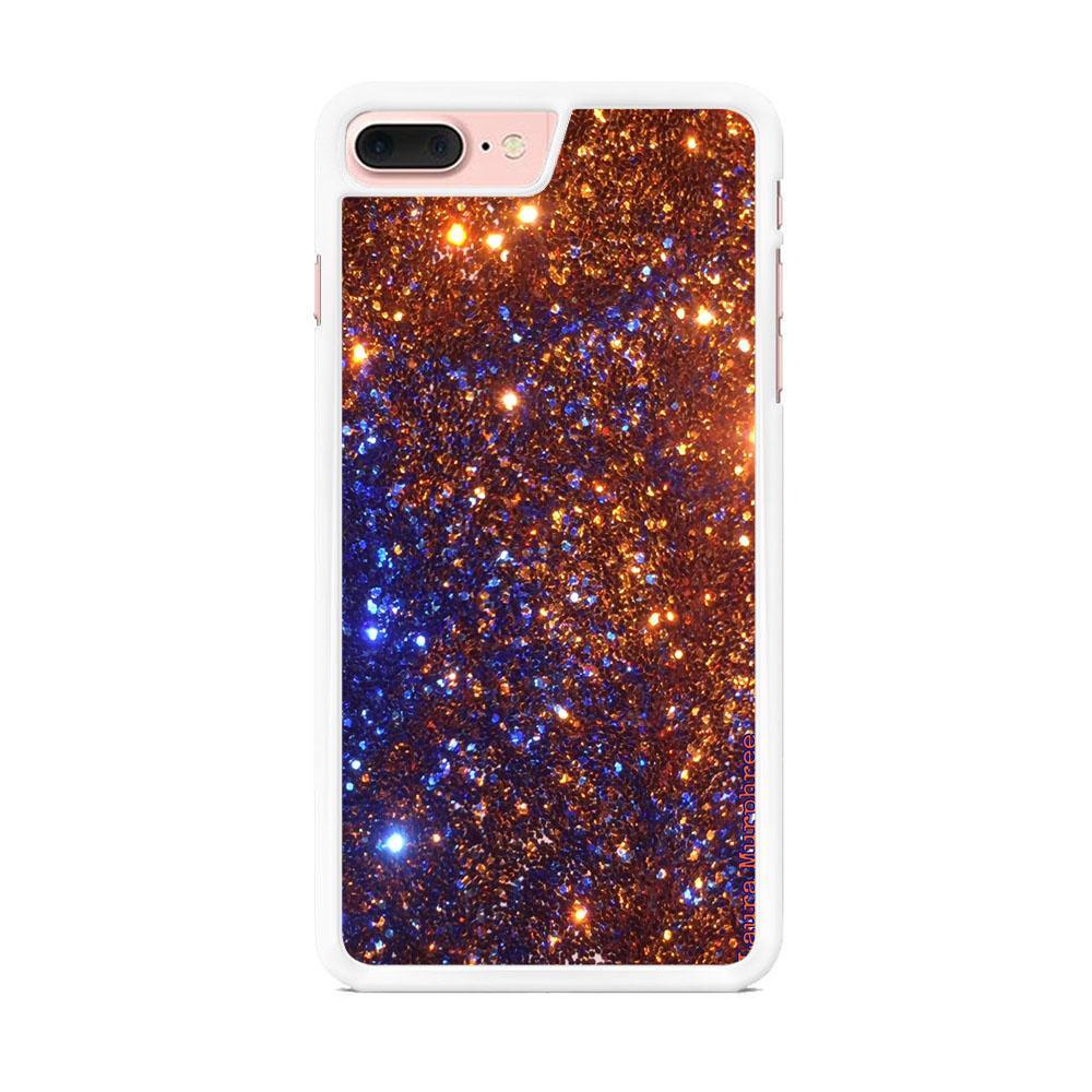 Sparkle Blue and Gold iPhone 8 Plus Case-Oxvistore