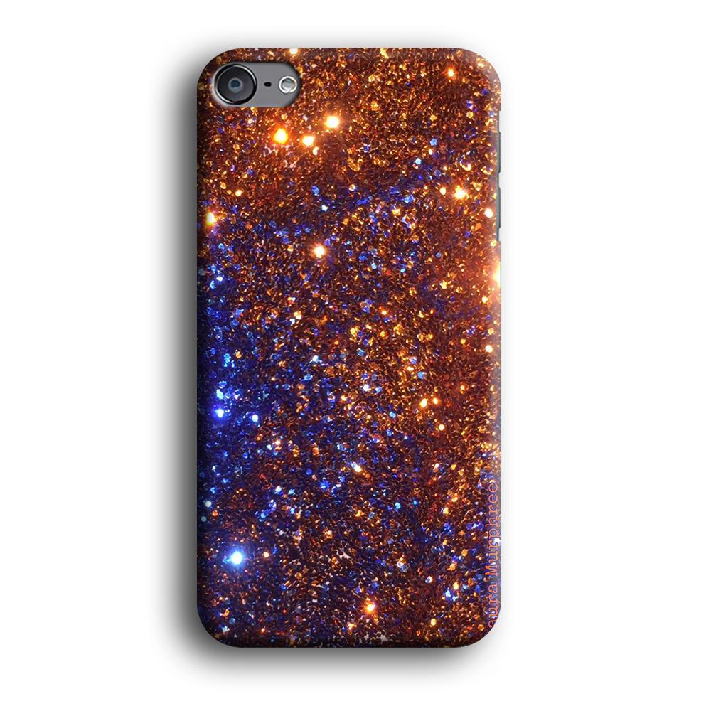 Sparkle Blue and Gold iPod Touch 6 Case-Oxvistore