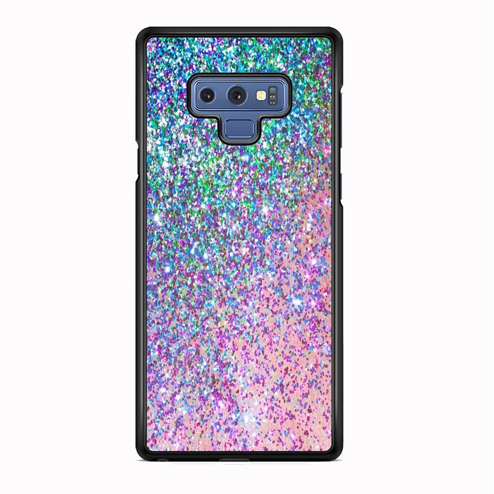 Sparkle Crystal Verdant Samsung Galaxy Note 9 Case-Rubber Black (2D Case)-Oxvistore