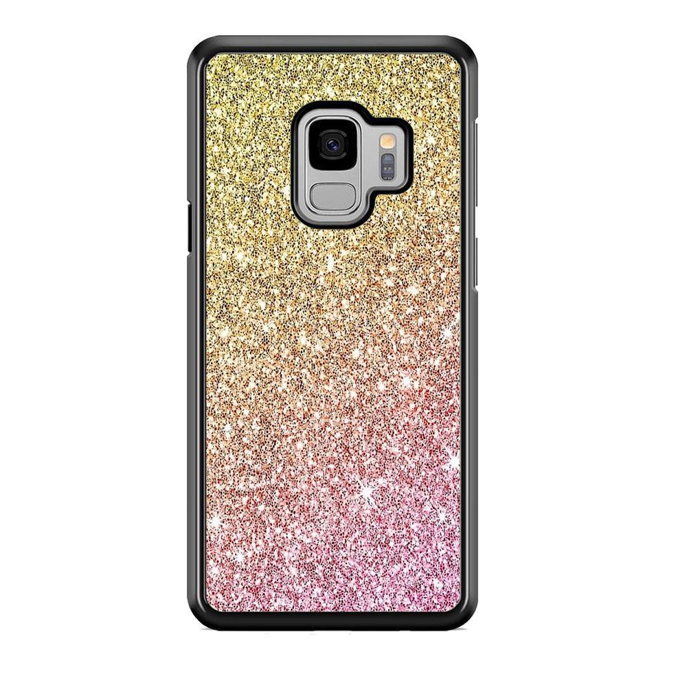 Sparkle Ride to Gold Samsung Galaxy S9 Case-Rubber Black (2D Case)-Oxvistore