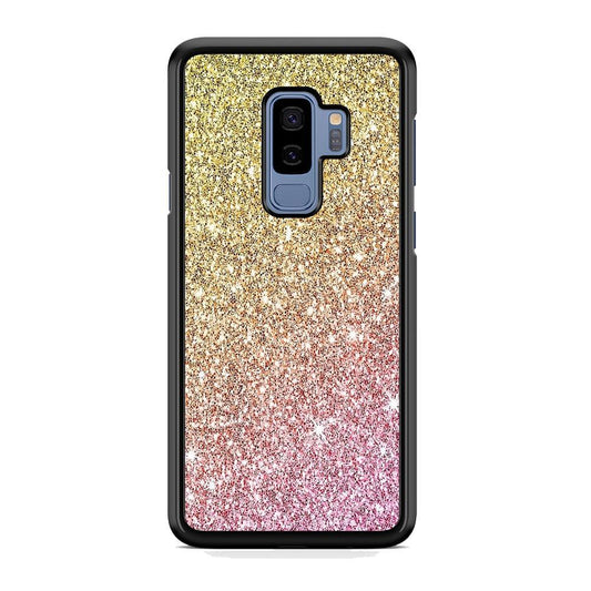 Sparkle Ride to Gold Samsung Galaxy S9 Plus Case-Rubber Black (2D Case)-Oxvistore