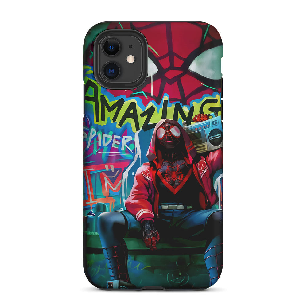 Spider-Man Hip Hop Style 2 in 1 Tough Phone Case