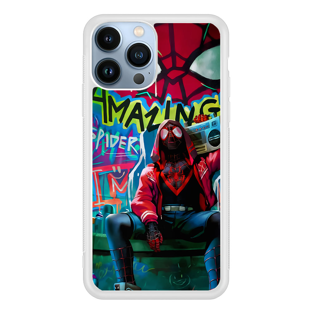 Spider-Man Hip Hop Style 2D Rubber Phone Case