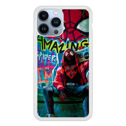 Spider-Man Hip Hop Style 2D Rubber Phone Case