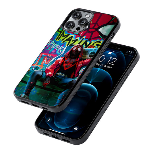 Spider-Man Hip Hop Style 2D Rubber Phone Case