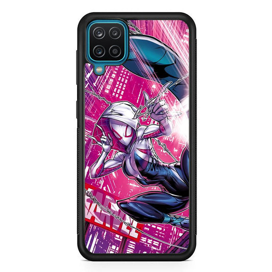 Spider Gwen Air Karate Samsung Galaxy A12 Case-Oxvistore