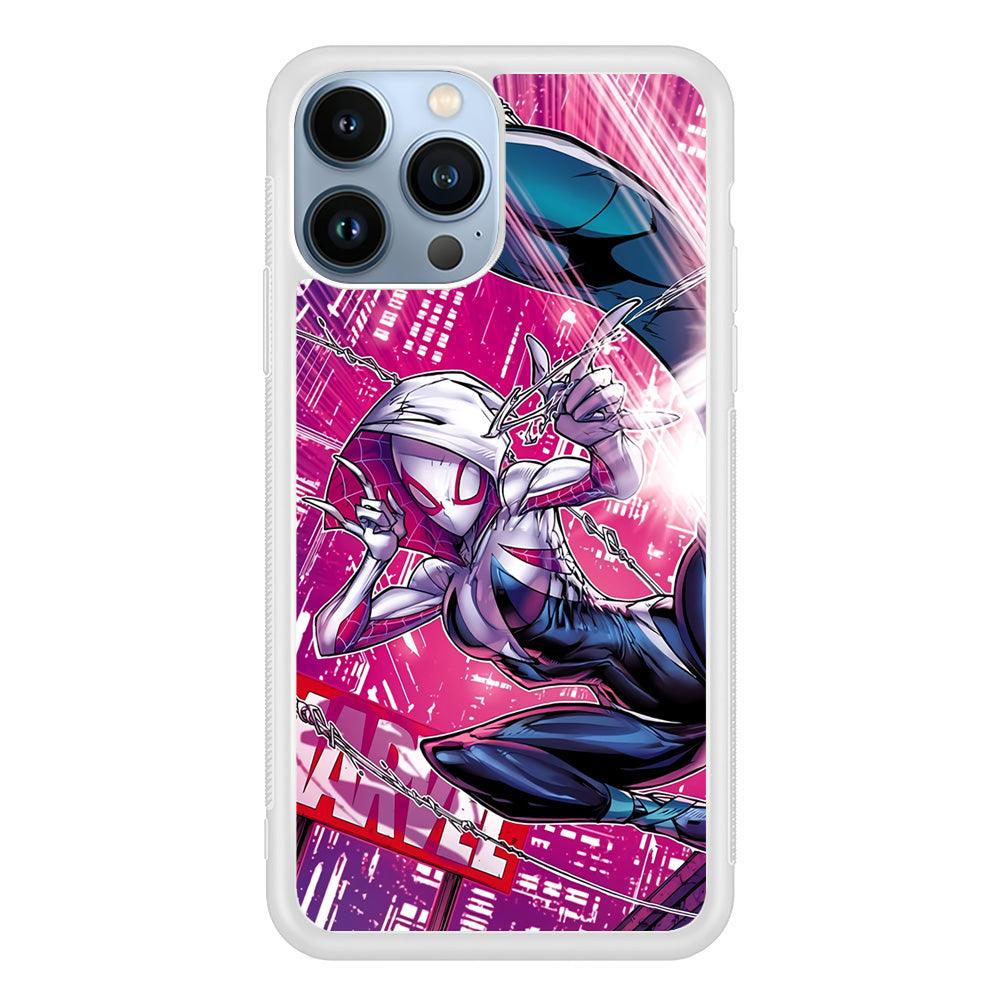 Spider Gwen Air Karate iPhone 14 Pro Max Case-Oxvistore