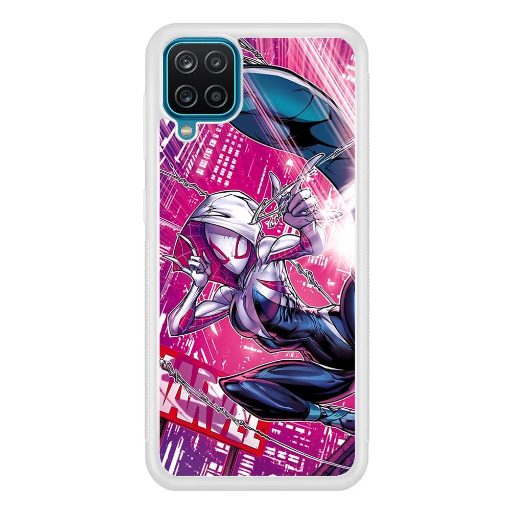 Spider Gwen Air Karate Samsung Galaxy A12 Case-Oxvistore