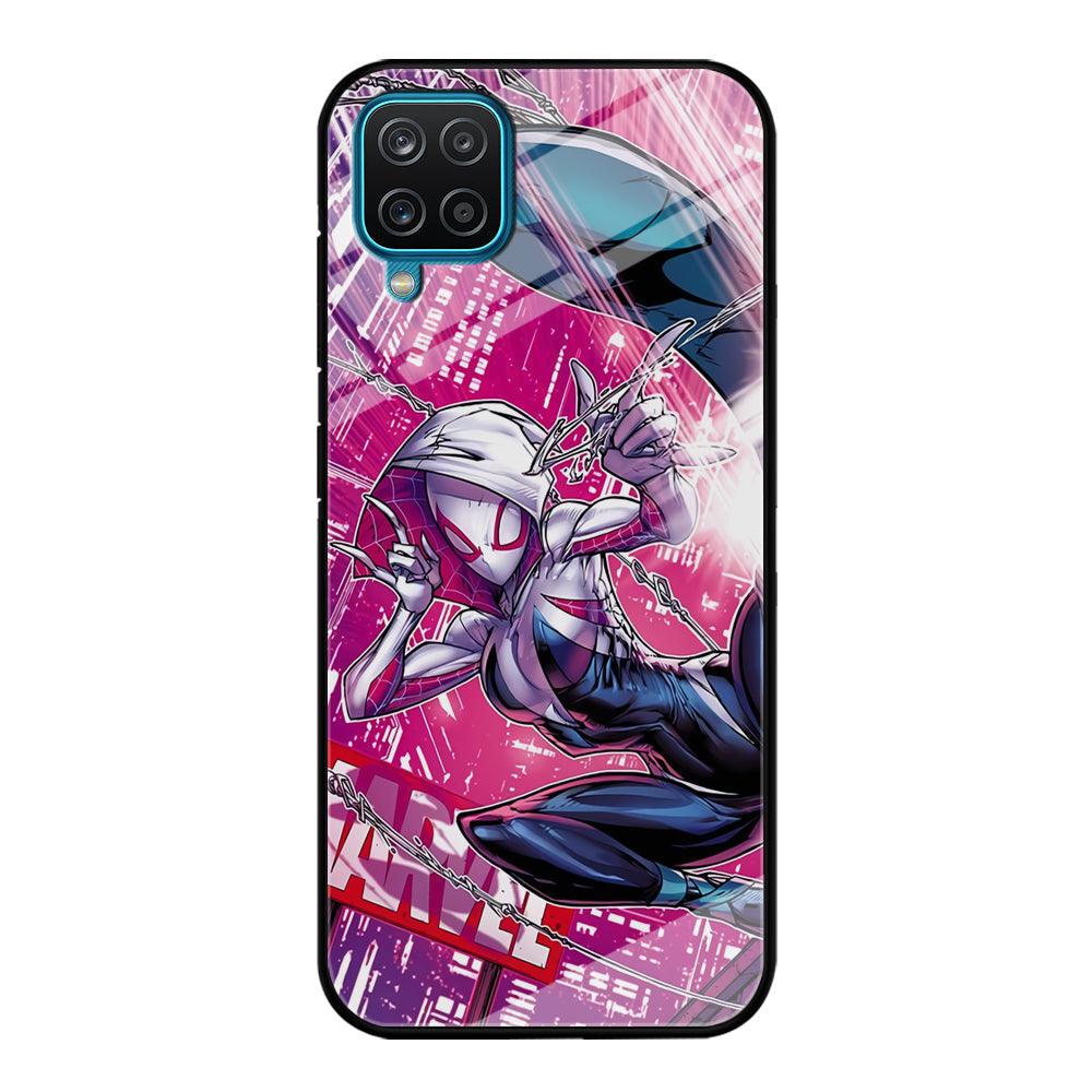 Spider Gwen Air Karate Samsung Galaxy A12 Case-Oxvistore