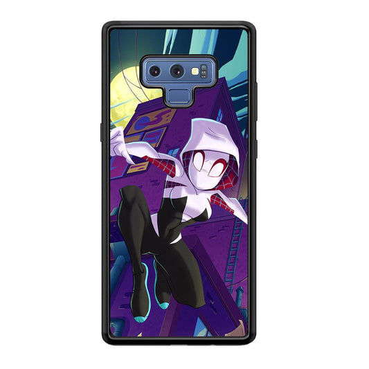 Spider Gwen Full Moon Mission Samsung Galaxy Note 9 Case-Oxvistore