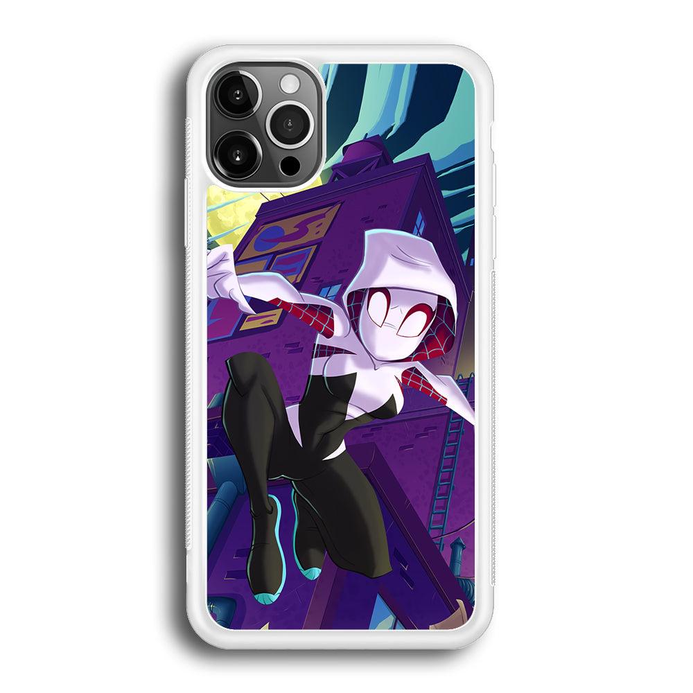 Spider Gwen Full Moon Mission iPhone 12 Pro Max Case-Oxvistore