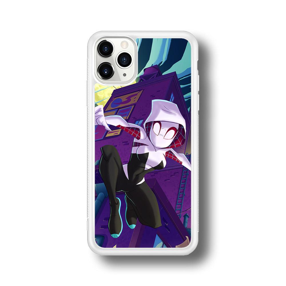 Spider Gwen Full Moon Mission iPhone 11 Pro Case-Oxvistore