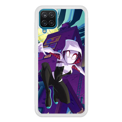 Spider Gwen Full Moon Mission Samsung Galaxy A12 Case-Oxvistore