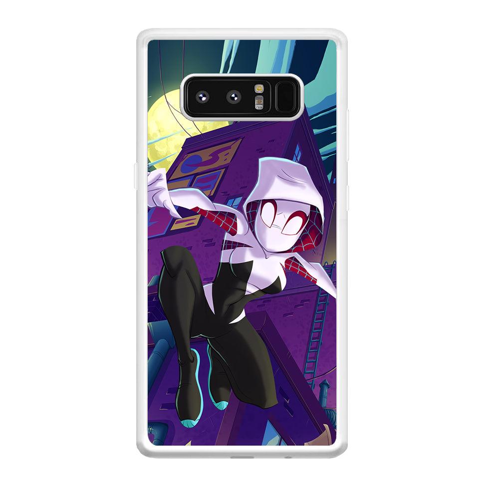 Spider Gwen Full Moon Mission Samsung Galaxy Note 8 Case-Oxvistore