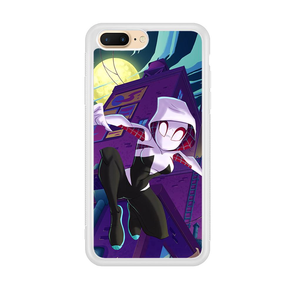 Spider Gwen Full Moon Mission iPhone 8 Plus Case-Oxvistore