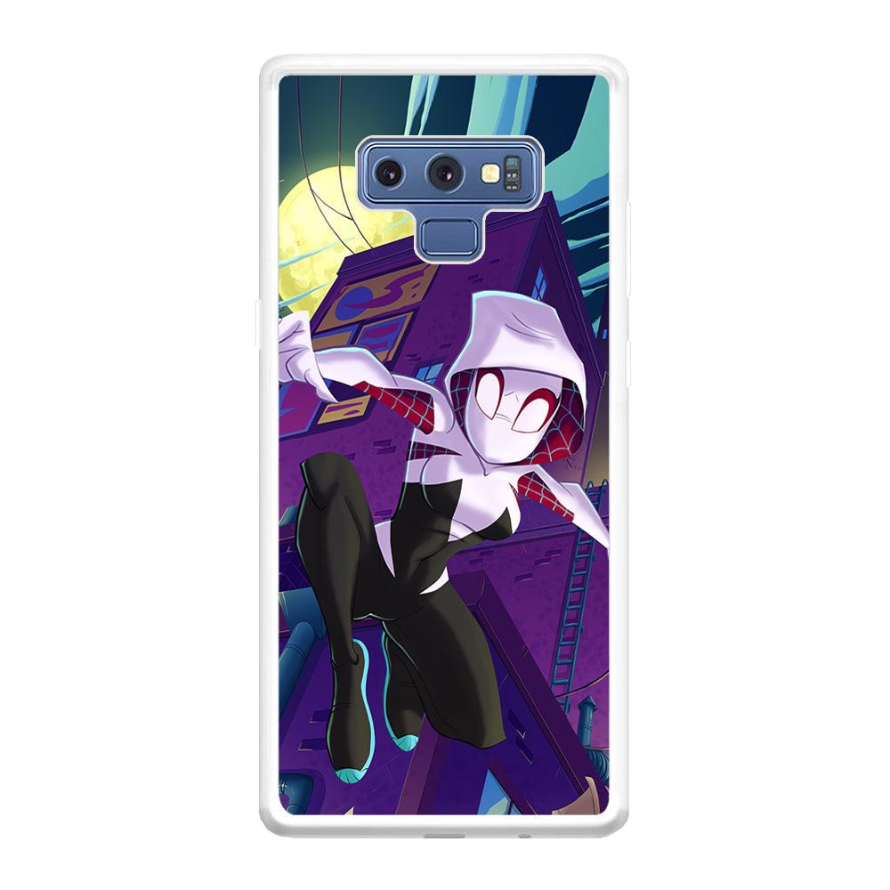 Spider Gwen Full Moon Mission Samsung Galaxy Note 9 Case-Oxvistore