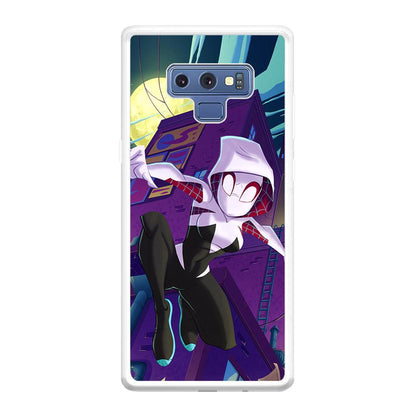 Spider Gwen Full Moon Mission Samsung Galaxy Note 9 Case-Oxvistore