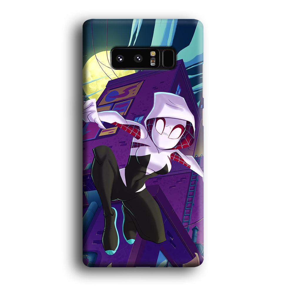 Spider Gwen Full Moon Mission Samsung Galaxy Note 8 Case-Oxvistore