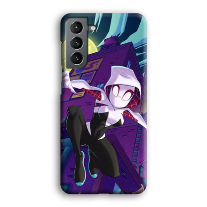 Spider Gwen Full Moon Mission Samsung Galaxy S21 Plus Case-Oxvistore