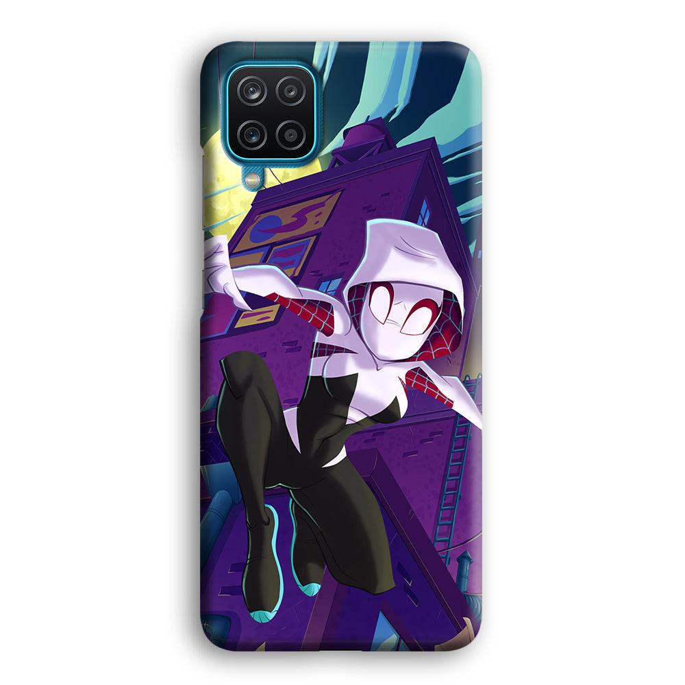 Spider Gwen Full Moon Mission Samsung Galaxy A12 Case-Oxvistore