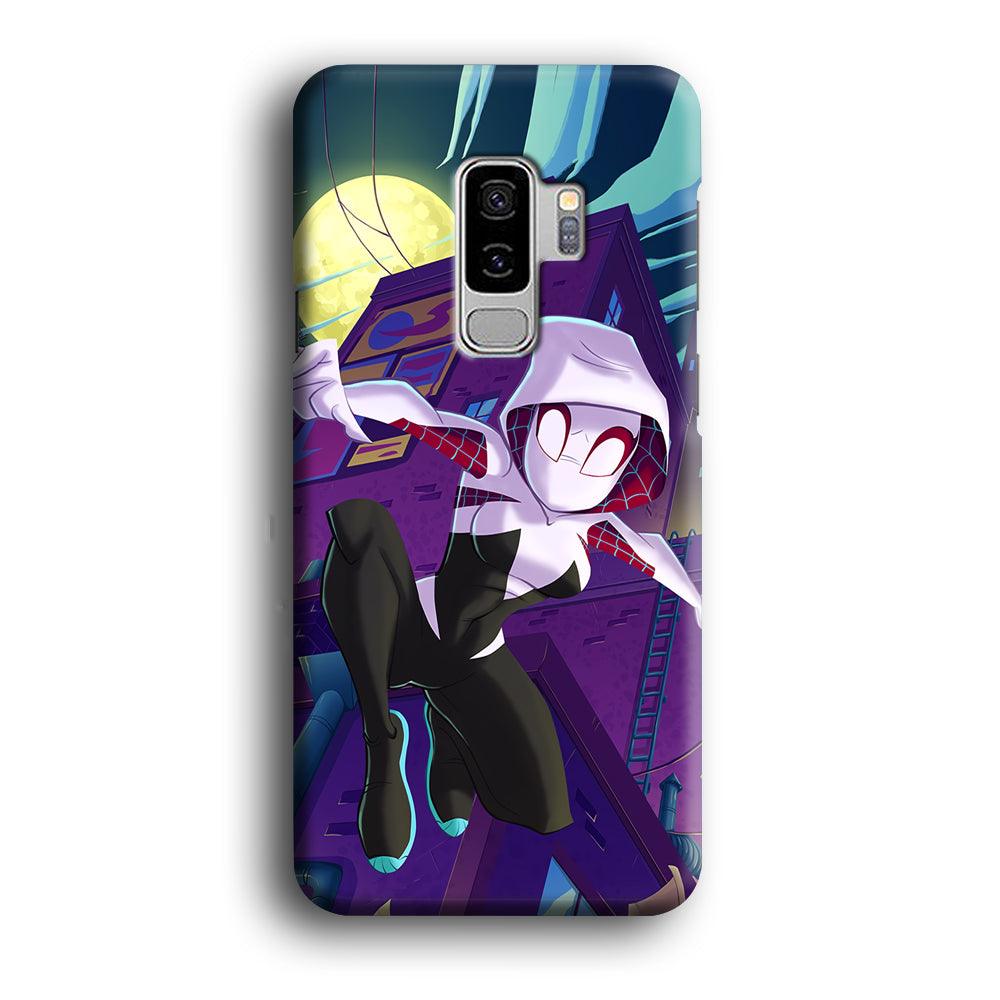 Spider Gwen Full Moon Mission Samsung Galaxy S9 Plus Case-Oxvistore