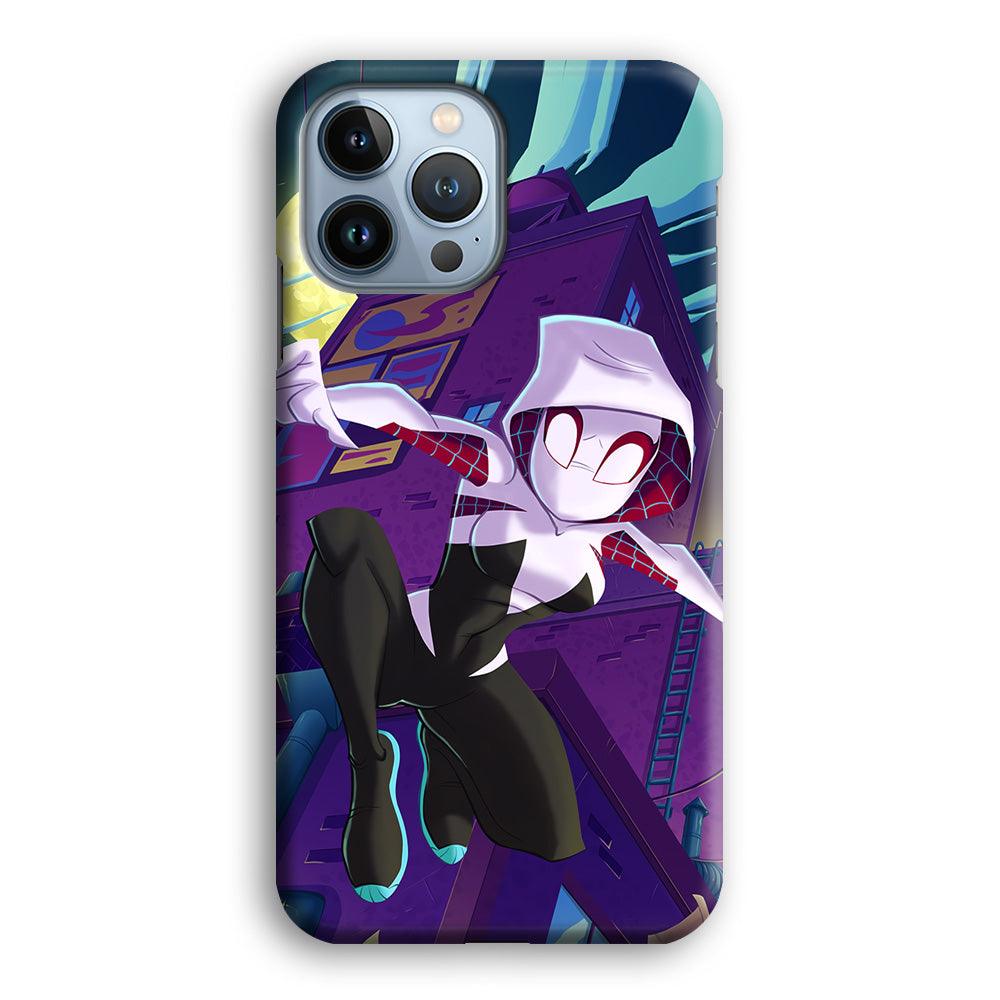 Spider Gwen Full Moon Mission iPhone 15 Pro Max Case-Oxvistore