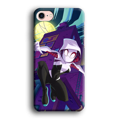 Spider Gwen Full Moon Mission iPhone 8 Case-Oxvistore