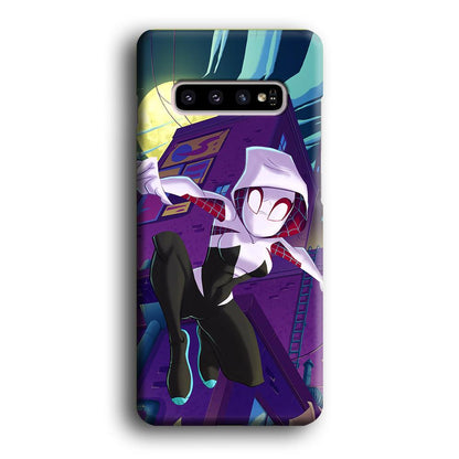 Spider Gwen Full Moon Mission Samsung Galaxy S10 Case-Oxvistore