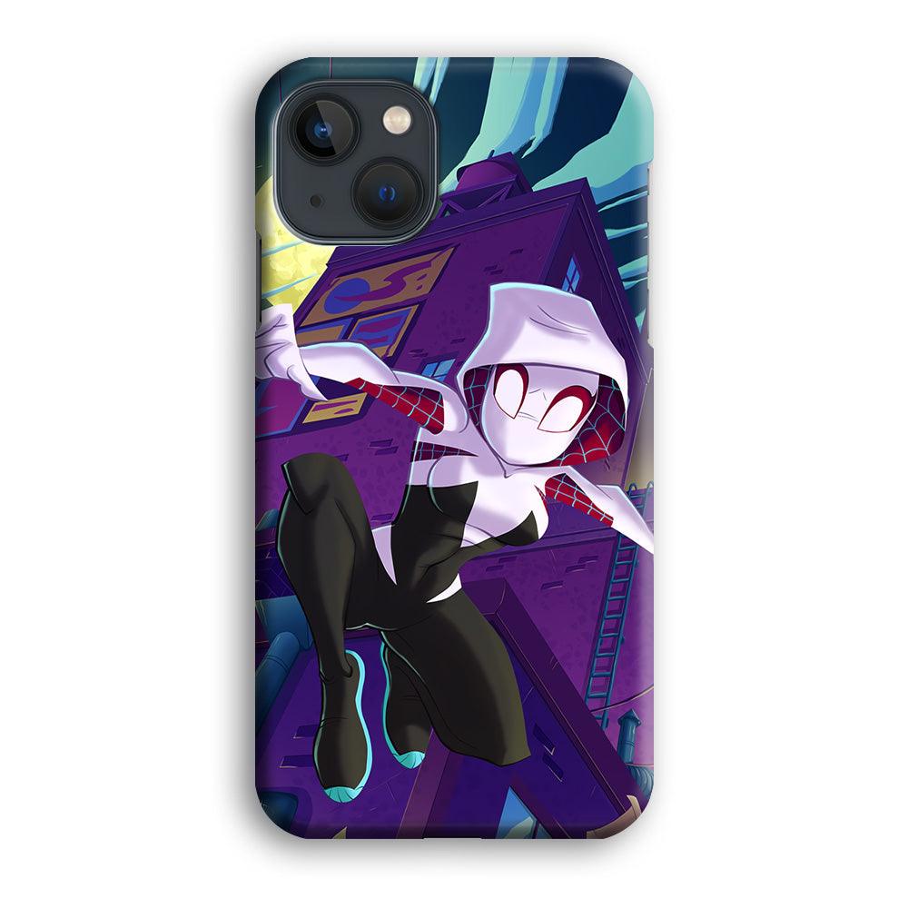 Spider Gwen Full Moon Mission iPhone 13 Case-Oxvistore