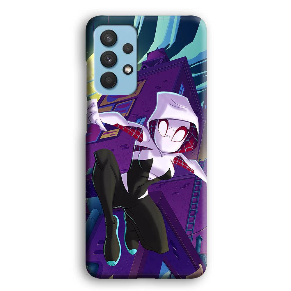 Spider Gwen Full Moon Mission Samsung Galaxy A32 Case-Oxvistore