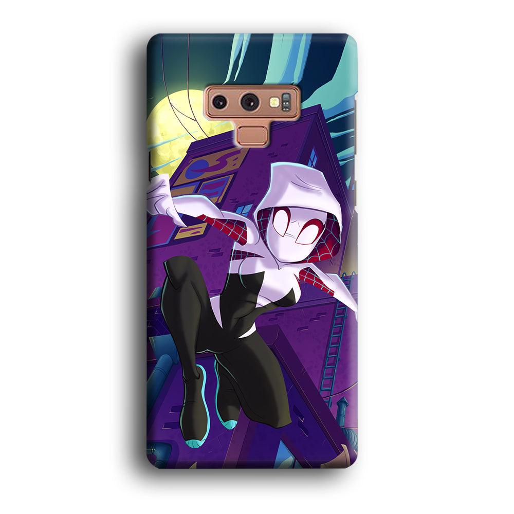 Spider Gwen Full Moon Mission Samsung Galaxy Note 9 Case-Oxvistore