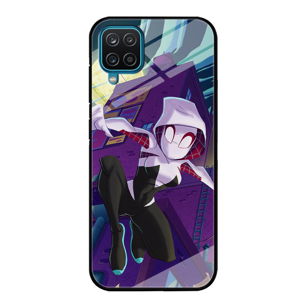 Spider Gwen Full Moon Mission Samsung Galaxy A12 Case-Oxvistore