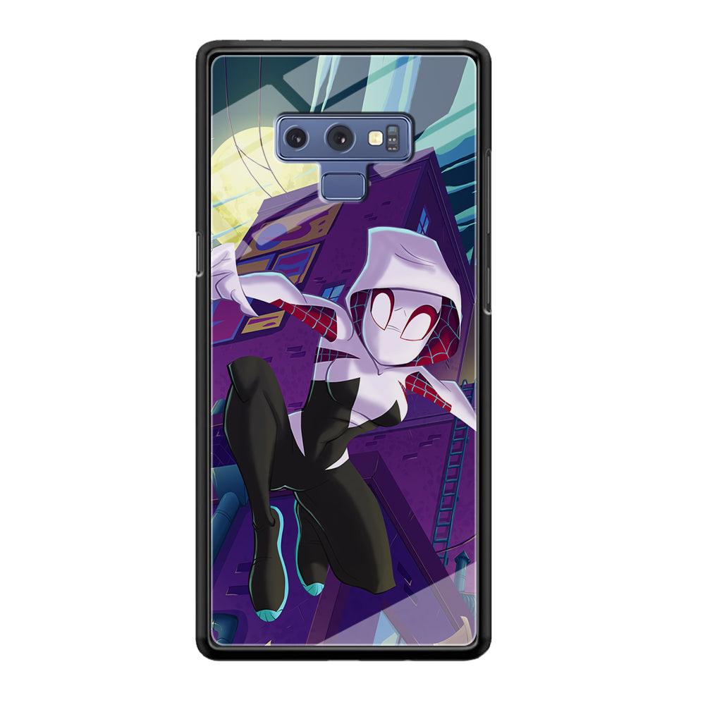 Spider Gwen Full Moon Mission Samsung Galaxy Note 9 Case-Oxvistore