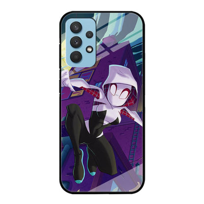 Spider Gwen Full Moon Mission Samsung Galaxy A32 Case-Oxvistore