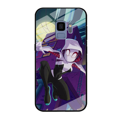 Spider Gwen Full Moon Mission Samsung Galaxy S9 Case-Oxvistore